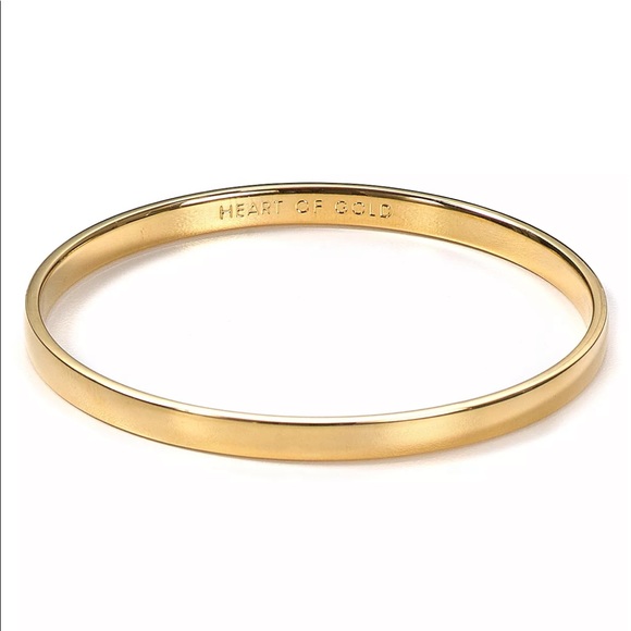 Kate Spade Heart of Gold Idiom Bangle OS - Picture 1 of 8